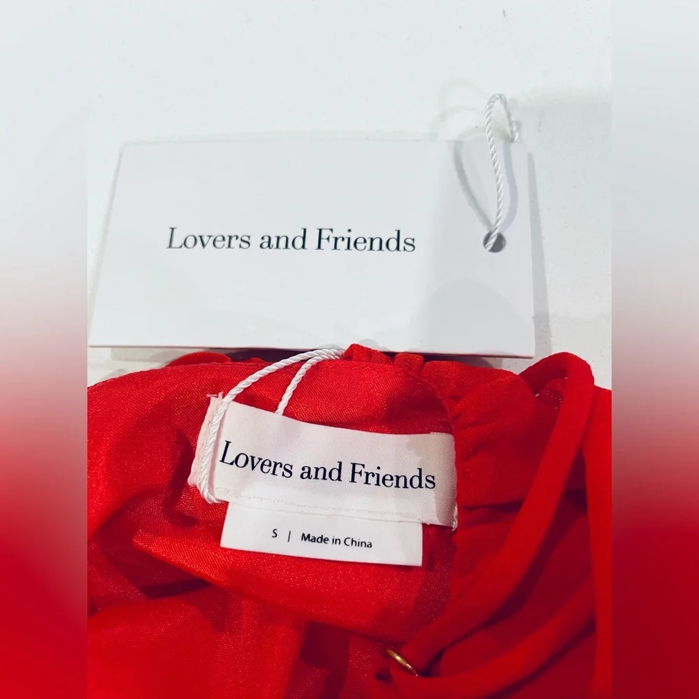 Lovers and Friends Titan mini dress, - blood orange - size small